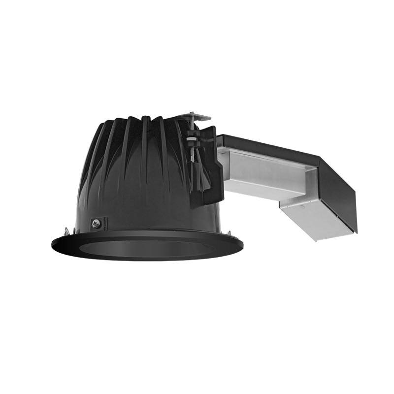 RAB REMODELER 6 inch Round 26W Dimmable Wall Washer 2700K 80 CRI Black Cone Black Ring (RDLED6R26D-WYY-B-B)