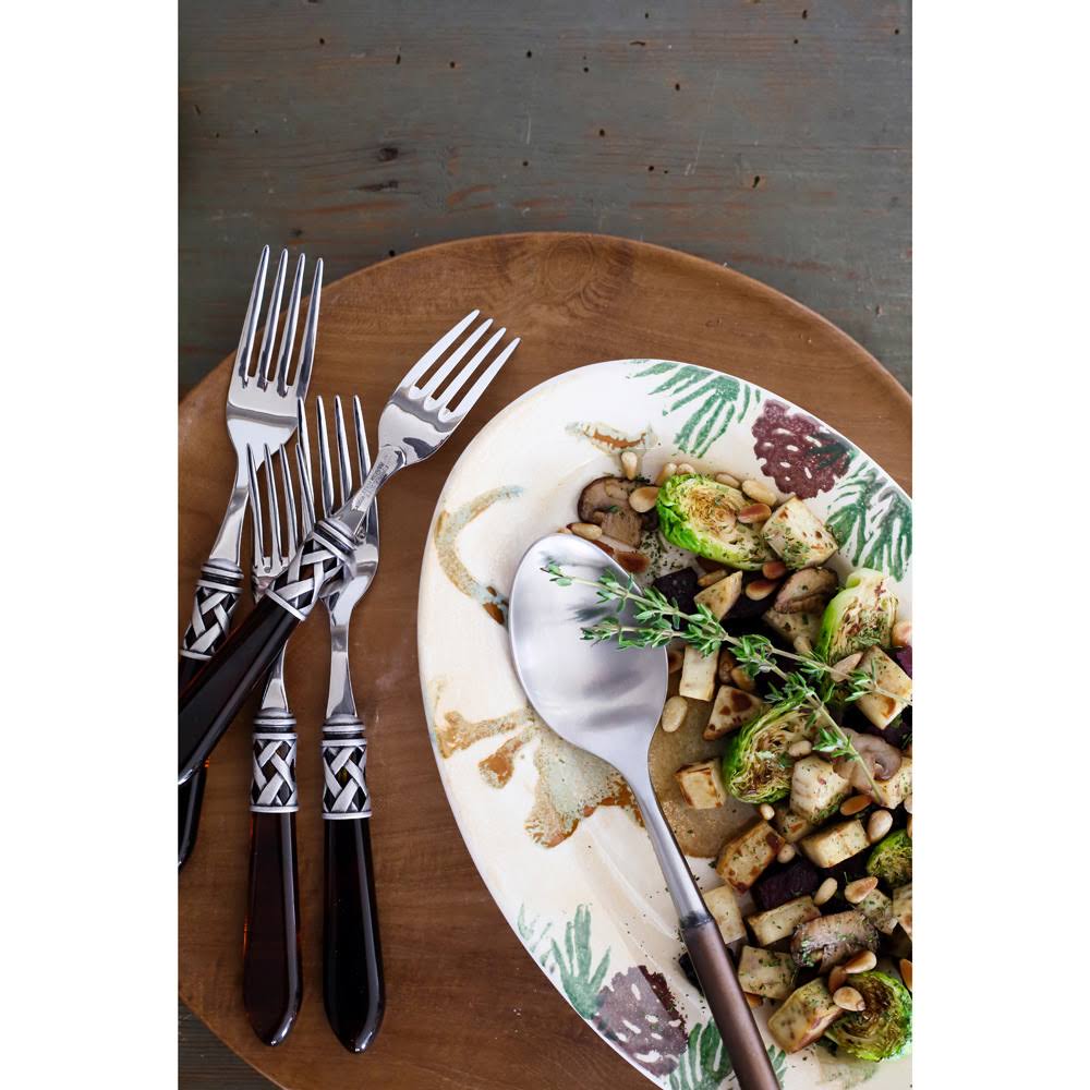 Vietri Aladdin Brilliant Charcoal Five-Piece Place Setting