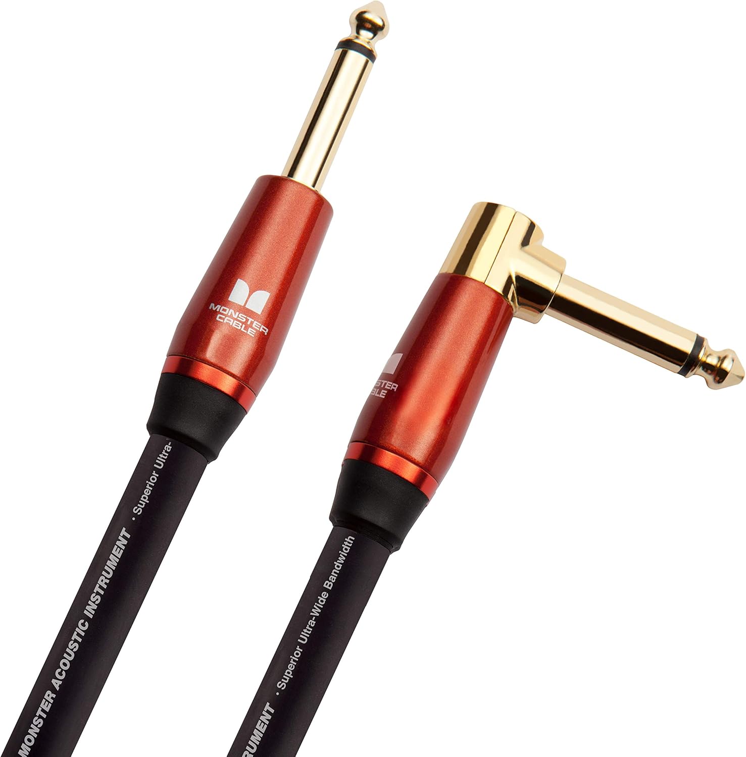 Monster Prolink Acoustic Instrument Cable - 12 ft - Straight to Straight Pack of 2