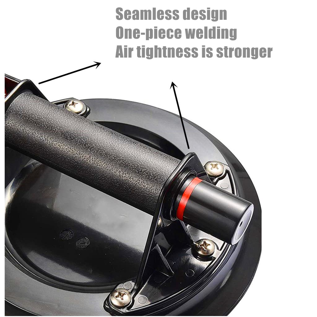 Glass Suction Cup 10 inch Vacuum Suction Cups to Lift Large Glass Heavy Duty Tile Suction Cup Tool Industrial Tile Suction Cup Lifter for Replace Windshield, Tile, Granite, Material Handing