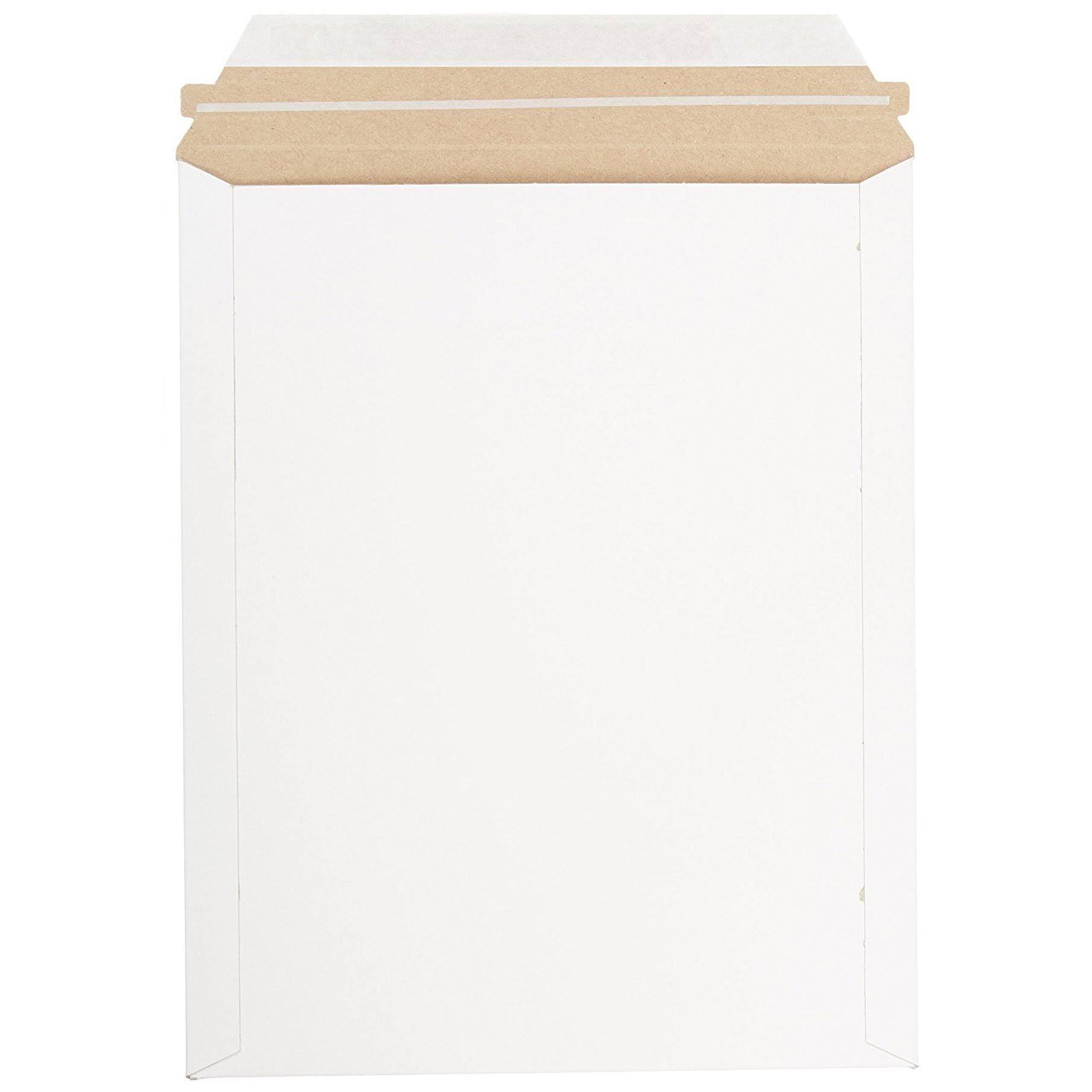 Pratt MJ-4 Self-Seal Stay Flat Mailer, White, 9.75x22 x 12 1/4x22 Pack of 100