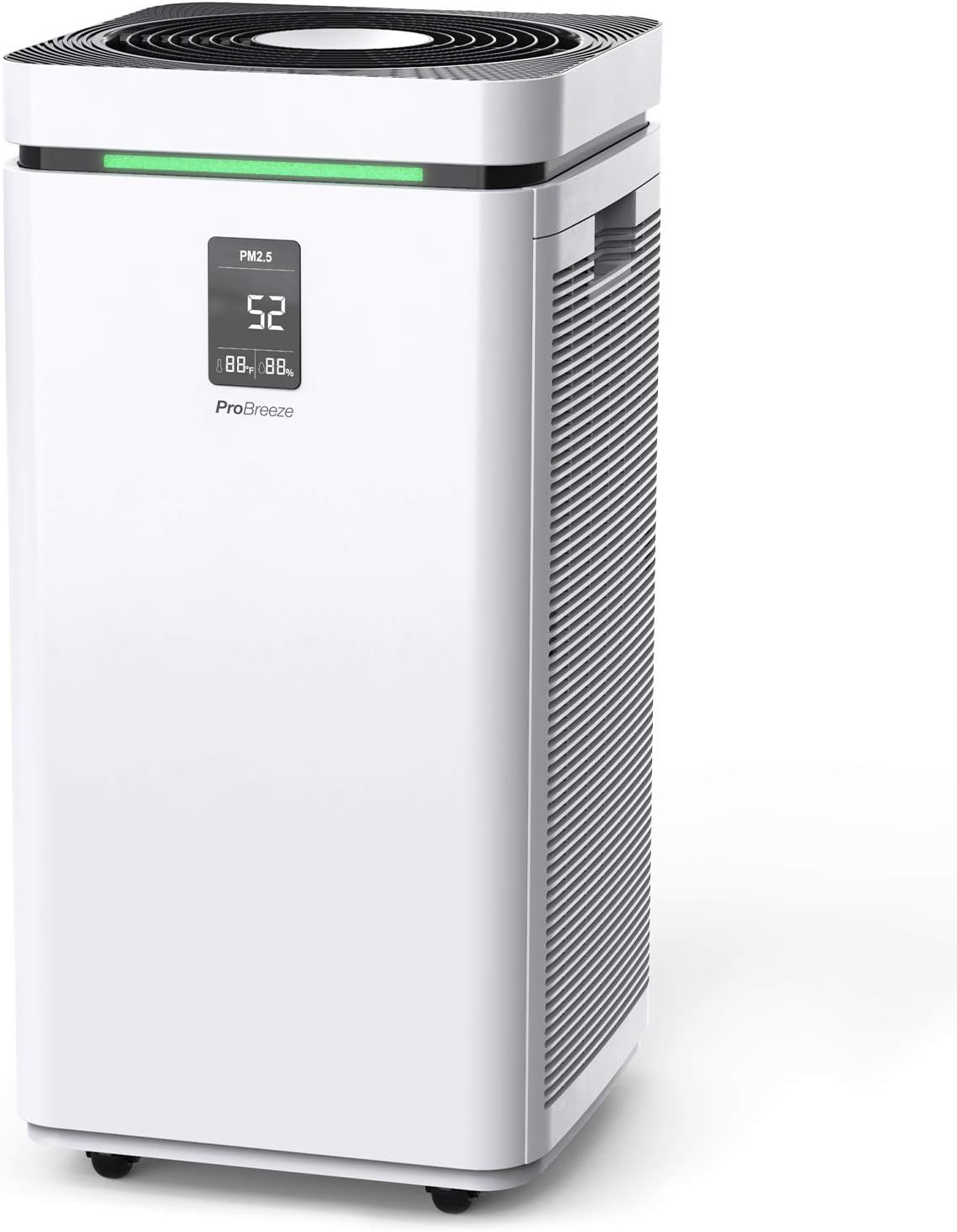 Pro Breeze Large Air Purifier True HEPA H13 Filter - WiFi and Smart App Air Purifier with 2000 Sq Ft Coverage, 800 CADR & 6 HEPA, Activated Carbon Layers - HEPA Air Purifiers for Home Office