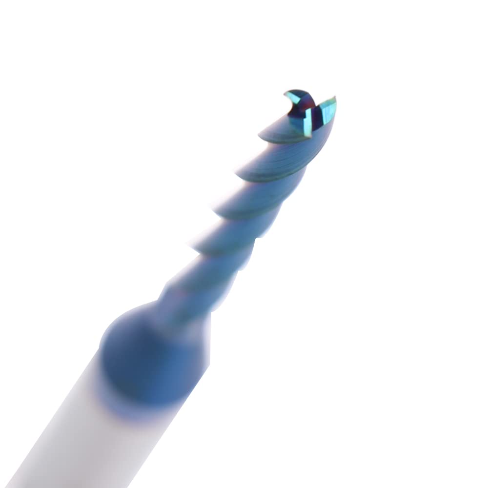 XUANFENG STF 335 3 Flutes NACO Coating Up Cut Spiral Router Bit Size: 1/8x1-1/4x 2-1/2