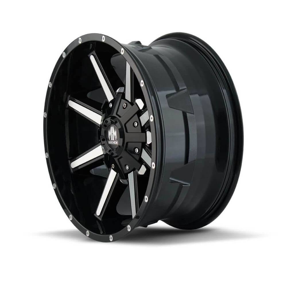 Mayhem Arsenal (8104) Gloss Black/Machined Face 20x9 6-135/6-139.7 18mm 106Mm
