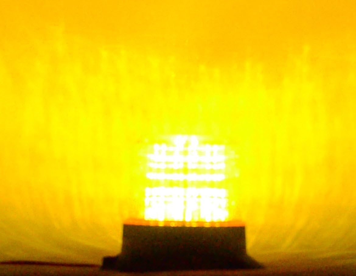 B2HP4PAC AMBER 85-265V AC 12W HIGH POWER LED FORKLIFT EMERGENCY WARNING LIGHT BEACON STROBE EFFECT 110V 120V 220V 240V