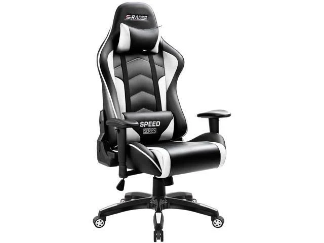 Homall Gaming Chair Thickened High-Back and Bucket Seat Carbon PU