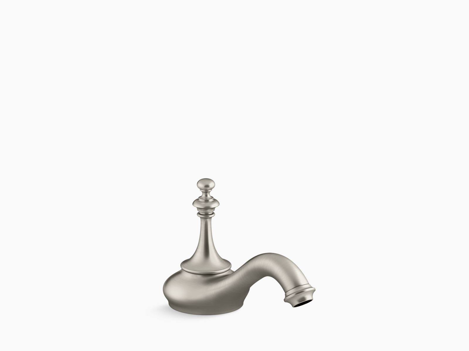 KOHLER K-72758-BN Artifacts Bathroom Sink Spout with Tea Design, Vibrant Brushed Nickel