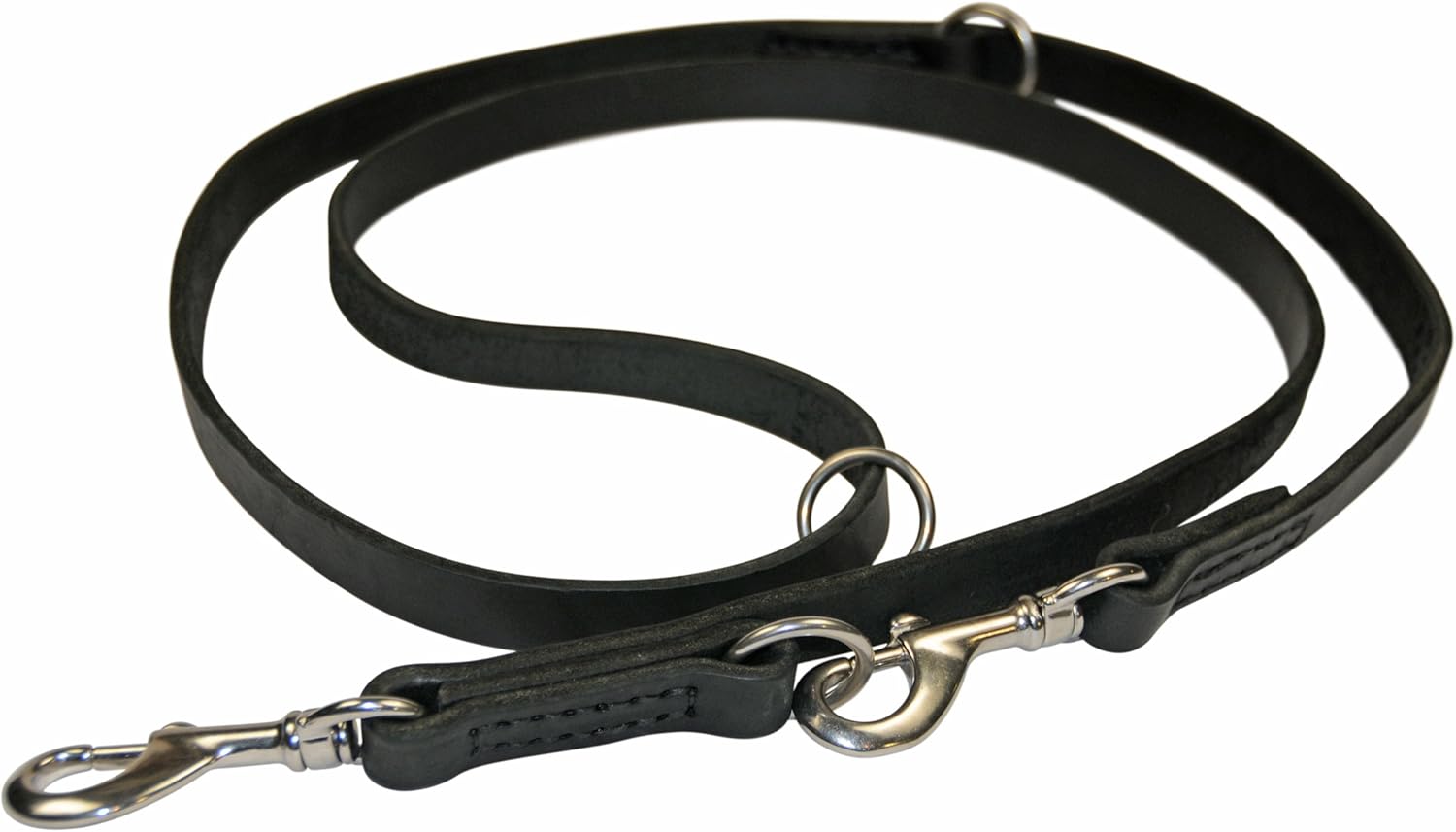 Dean and Tyler Simple Pleasure Dog Leash, Black 5-Feet by 3/4-Inch Width With Stainless Steel Hardware.