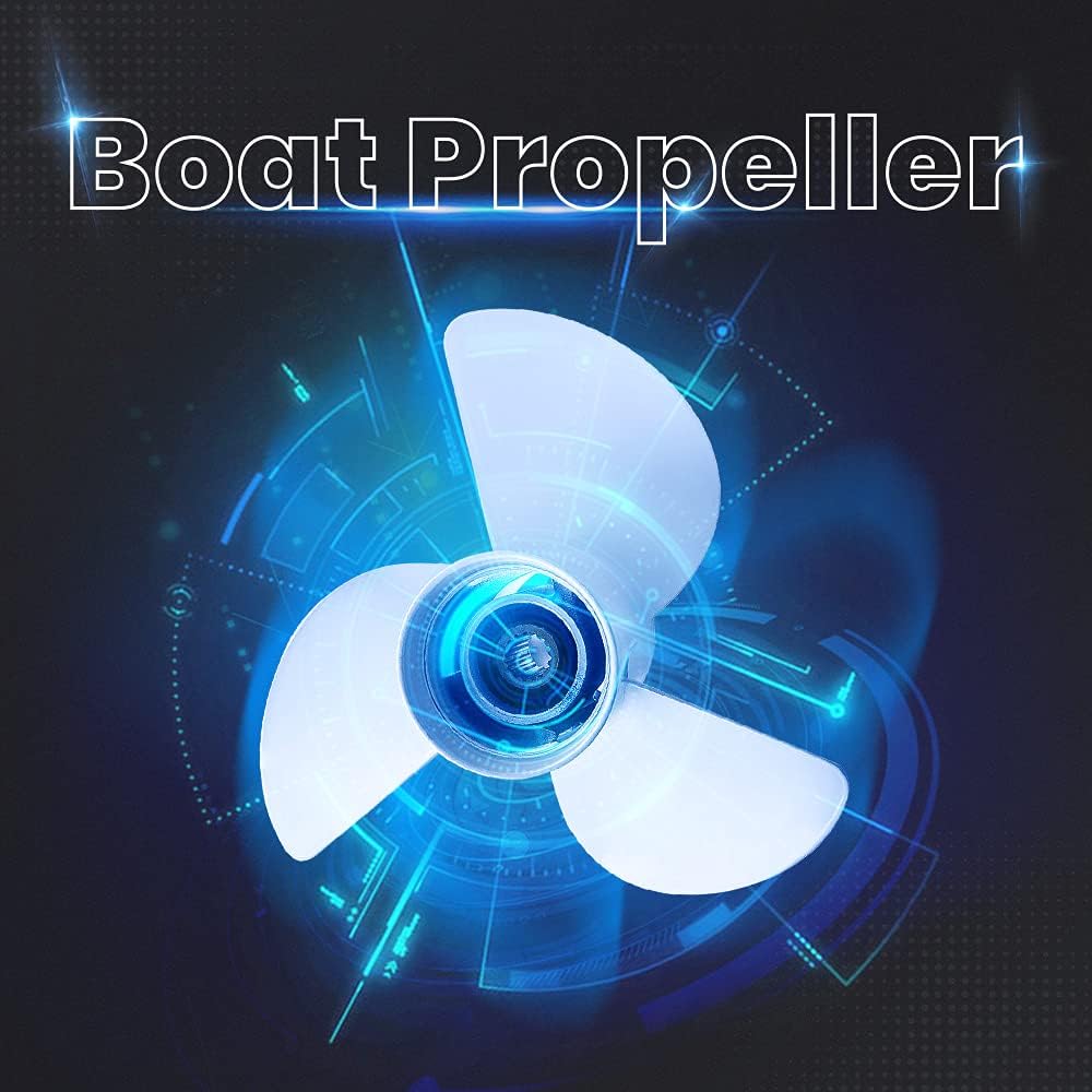 maXpeedingrods 13 1/4x17 Outboard Propeller for Yamaha Prop T50HP T60HP 70HP 75HP 80HP 115HP 130HP 6E5-45945-01-00 15 Spline 3 Blades RH, 6E54594501EL Aluminum Pack of 2