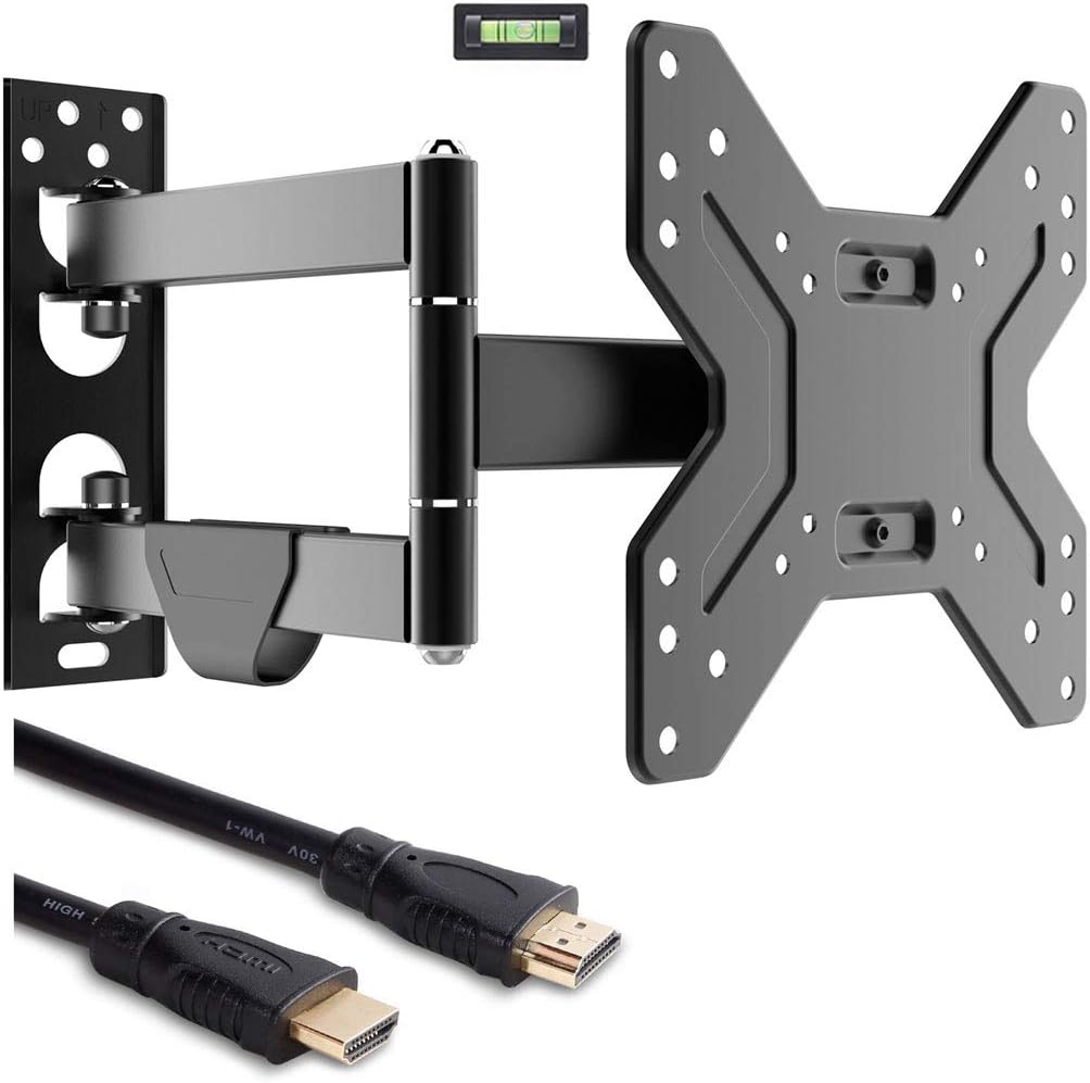 Fleximounts TV Wall Mount Bracket for Most 17-42 inch TV Full Motion with Articulating 15.4