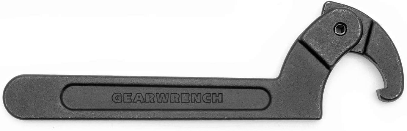 GEARWRENCH Adjustable Hook Black Oxide Spanner Wrench, 2