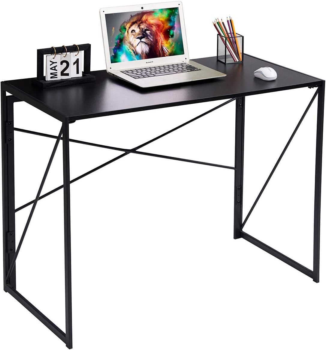 Coavas Folding Desk No Assembly Required, 40