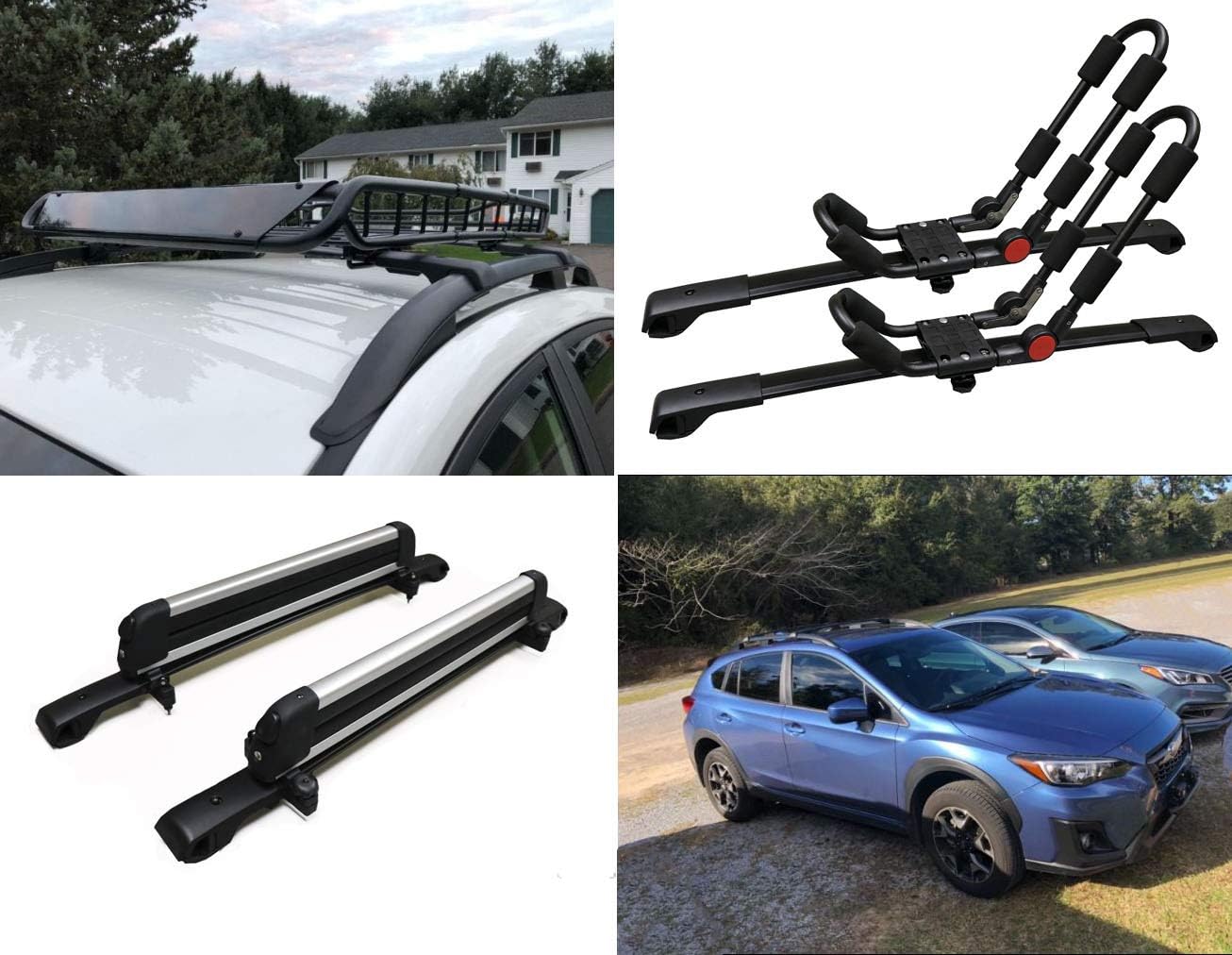 BRIGHTLINES Aero Crossbars Roof Racks Replacement for 2018 2019 2020 2021 2022 Subaru Crosstrek & 2017-2022 Impreza
