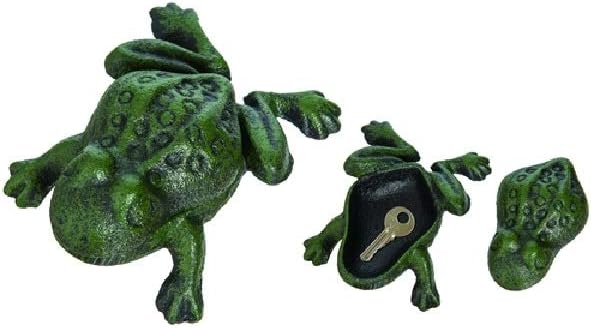 Transpac A6336 Cast Iron Frog Hide-A-Key, 4.13-inch Length