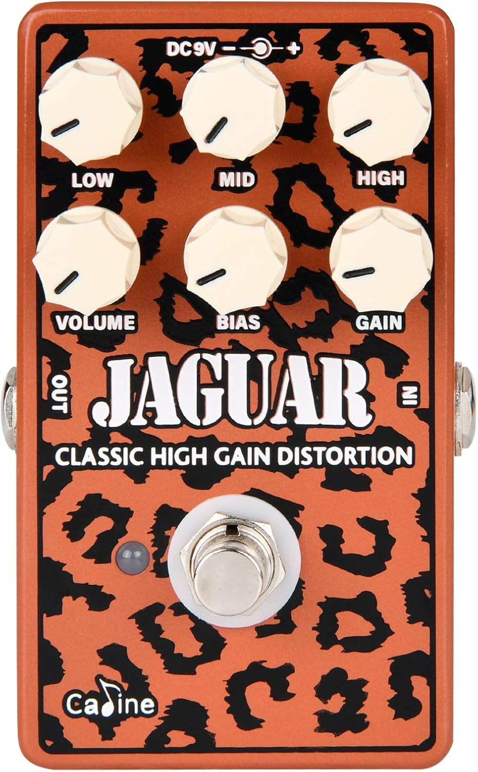 Caline Distortion Guitar Pedal - CP-501 Osmium High Gain Distortion Pedal For Electric Guitar and Bass (Osmium High Gain Distortion) Pack of 2