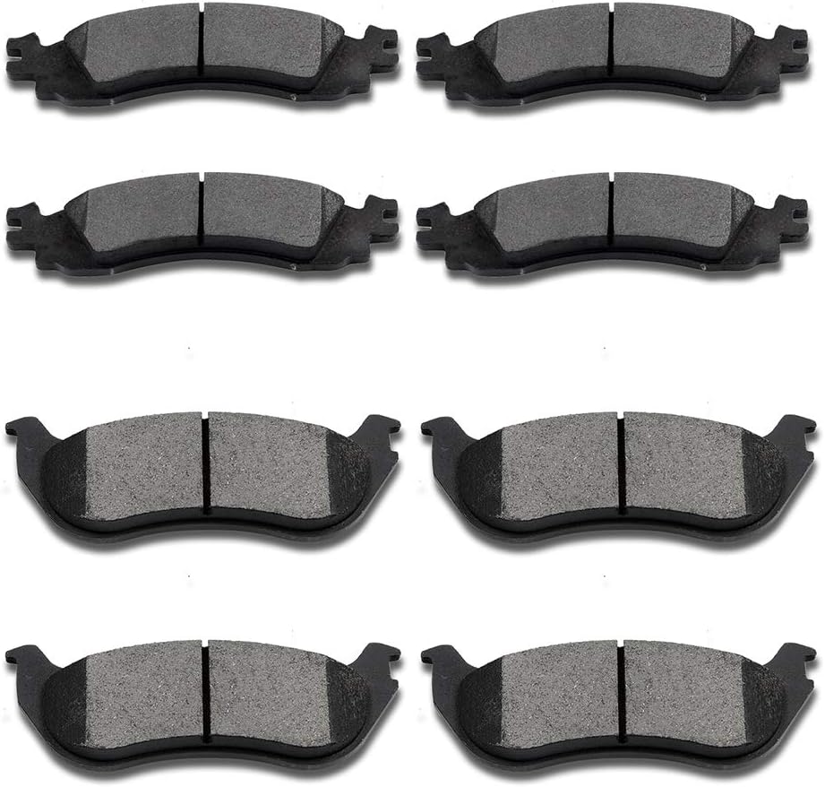 Ceramic Brake Pads Kits,SCITOO 8pcs Brakes Pads Set fit for 2006-2010 for Ford Explorer,2007-2010 for Ford Explorer Sport Trac,2010-2012 for Ford Taurus,2006-2010 for Mercury Mountaineer
