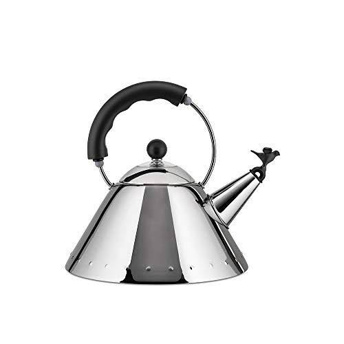 Alessi 9093 B Shpd Kettle Bird Shaped Whistle M.B Black
