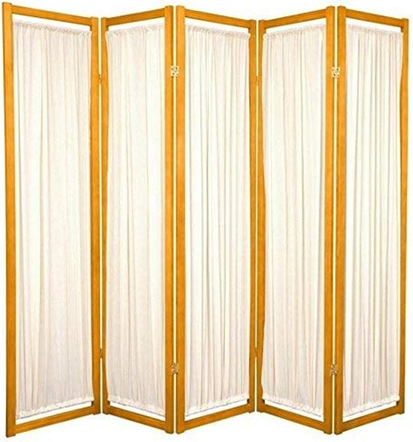 Oriental Furniture 6 ft. Tall Helsinki Shoji Screen - 6 Panel - Black