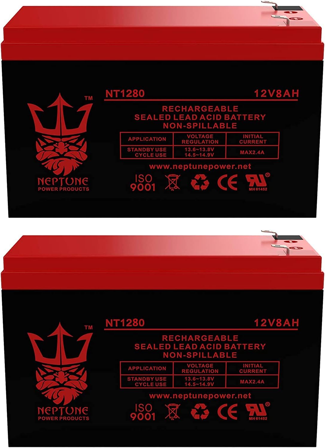 Neptune 12V 8Ah Replacement for APC UPS Battery Back-UPS ES BE550G Neptune - 2 Pack Pack of 2