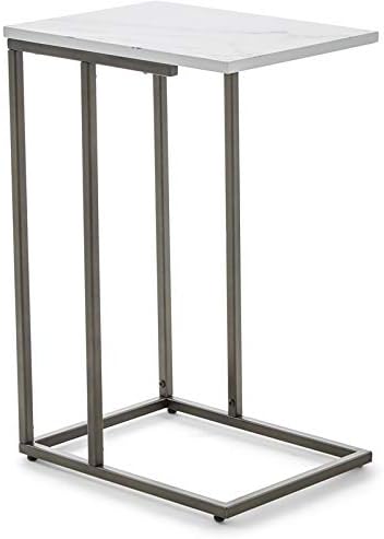 Serta Harton C Shape Side Table, Midnight Black