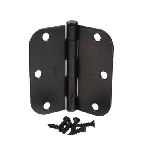 (Pack of 27) 3 1/2 inch Oil Rubbed Bronze Door Hinges with 5/8x22 Radius Corners