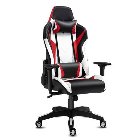Modern-Depo High Back Ergonomic Racing Gaming Chair Swivel Recliner Office Desk Reclining Chair with 3D Armrest, Headrest, Lumba