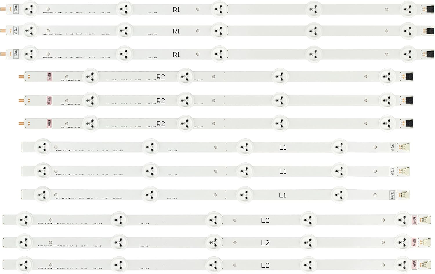 LG LC470DUE-SFU1 LED Backlight Strips (12) Pack of 2