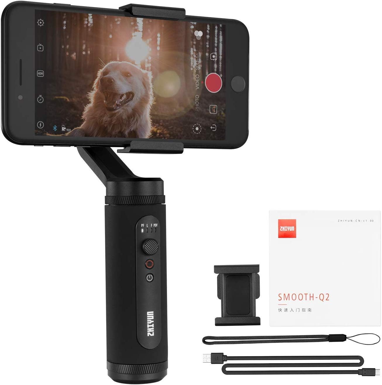 Zhiyun Smooth Q2 [Official] 3-Axis Handheld Smartphone Gimbal Stabilizer Pack of 2