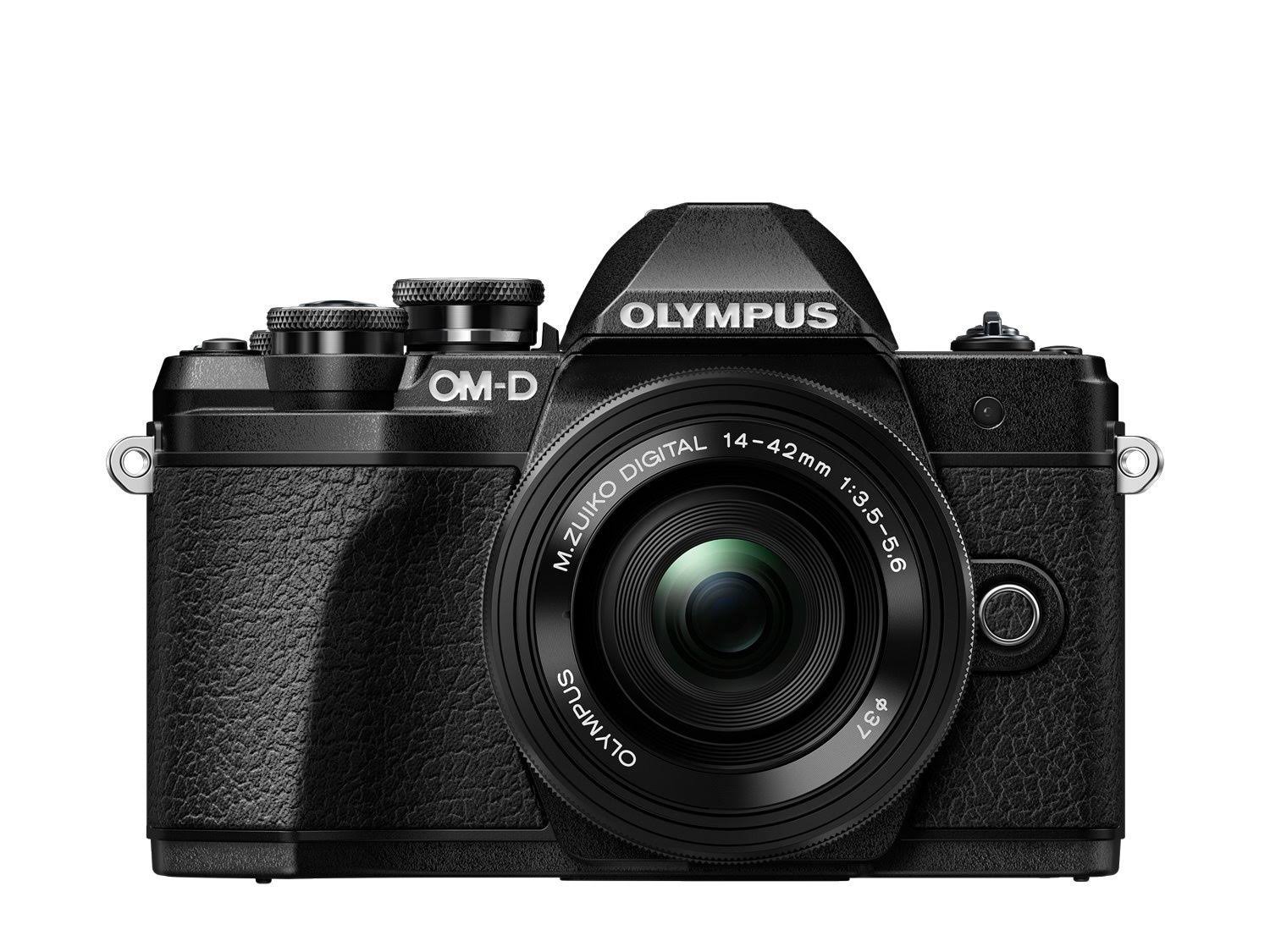 Olympus OM-D E-M10 Mark III Compact System Camera with 14-42 EZ Zoom Lens - Black