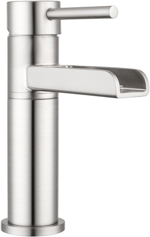 Pacific Bay Lakewood Waterfall Bathroom Faucet (Brushed Satin Nickel)