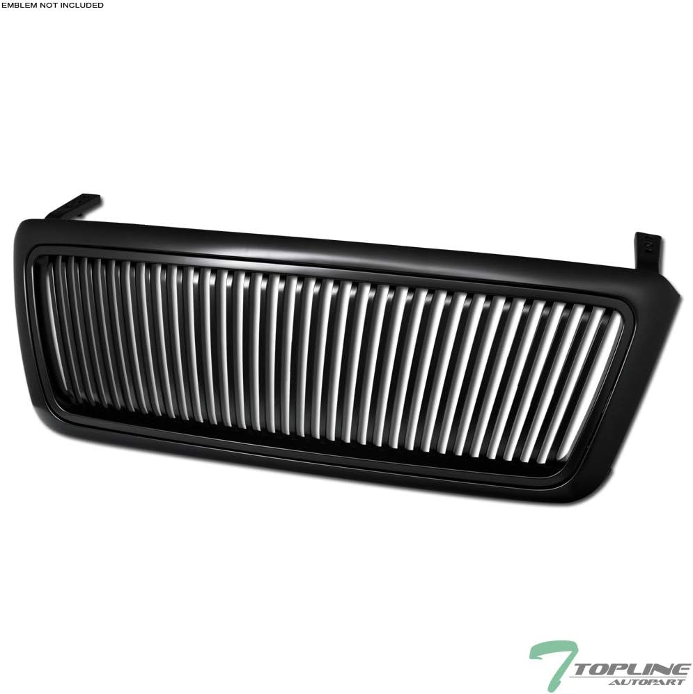 TLAPS 7422438945983 For 2004-2008 Ford F150 Matte Black Vertical Front Grille