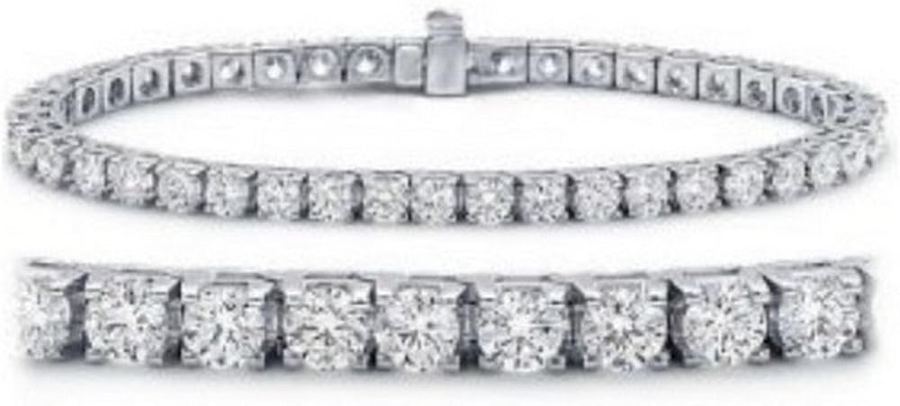 2 Carat Classic Diamond Tennis Bracelet 14K White Gold Value Collection