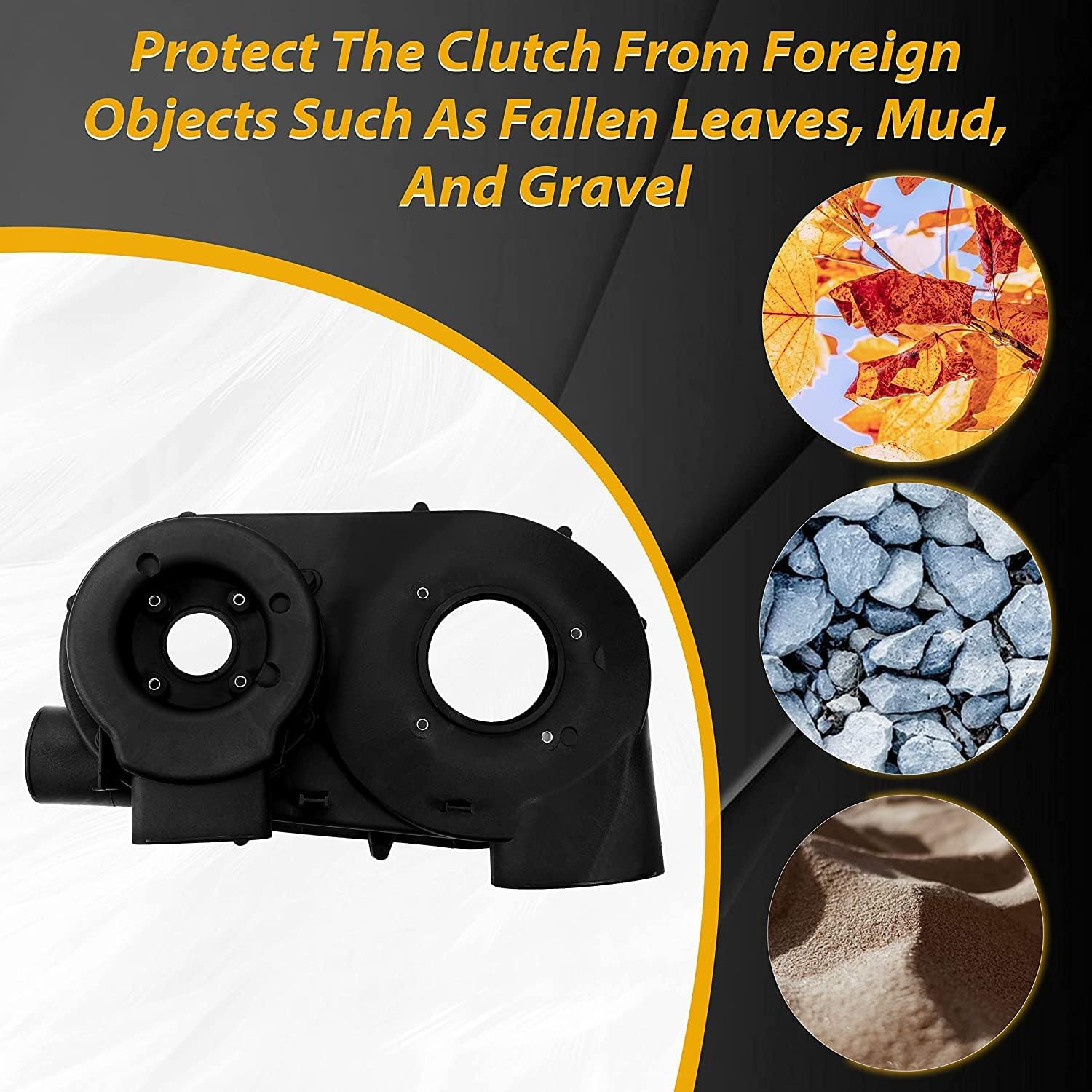 Kojem Air Guide Clutch Variator Belt Cover Compatible with 2017-2022 Can-Am Maverick X3 XDS XRS CVT Clutch Back Plate Cover 420212605