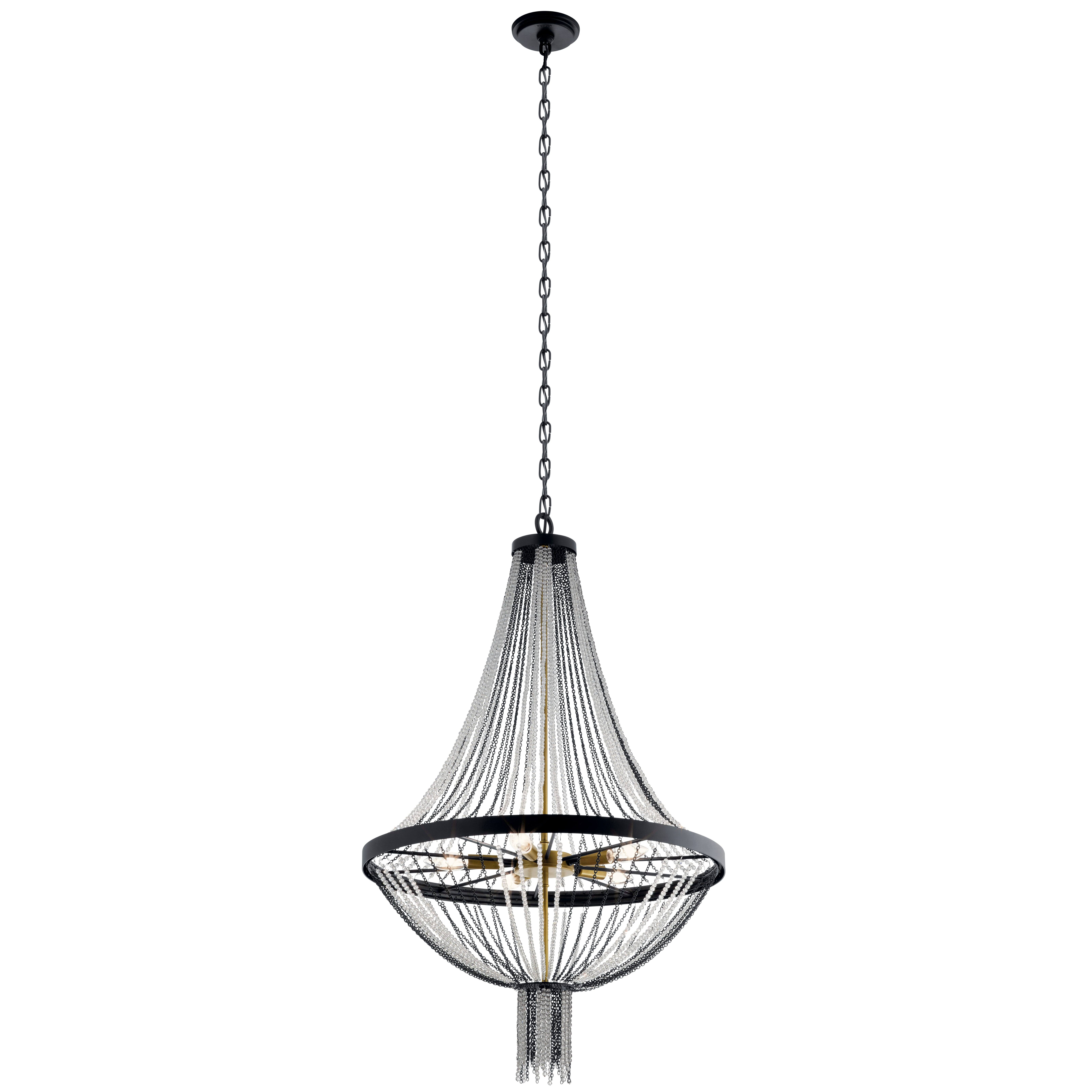 Kichler 52047BKT Alexia Chandelier, 5-Light, Textured Black