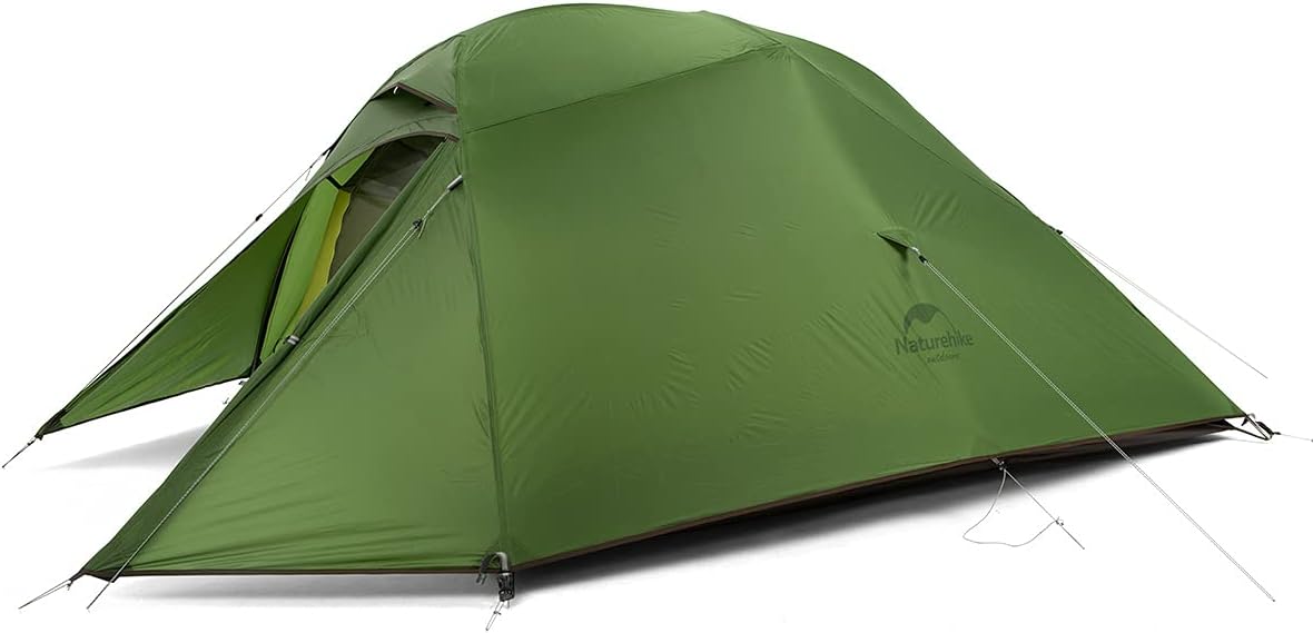 Naturehike Cloud-Up 3 Person Lightweight Backpacking Tent with Footprint - Free Standing Dome Camping Hiking Waterproof Backpack Tents