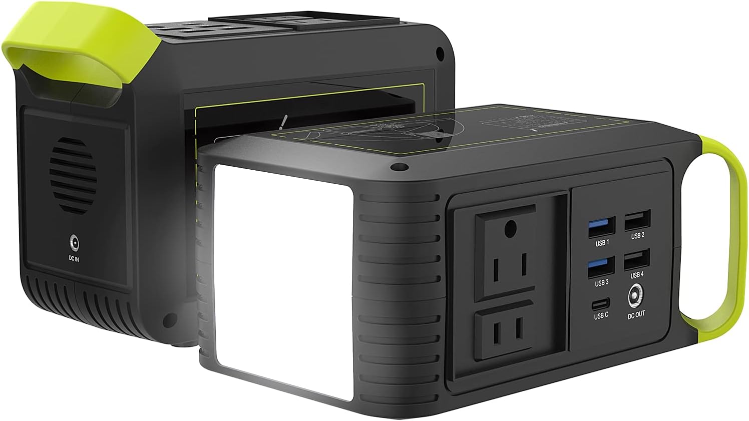 MARBERO 88Wh Portable Power Station,24000mAh Camping Solar Generators Lithium Battery Power Supply with 110V/80W(Peak 120W) AC Outlet,USB QC3.0,LED Flashlights for CPAP Home Camping Emergency Backup