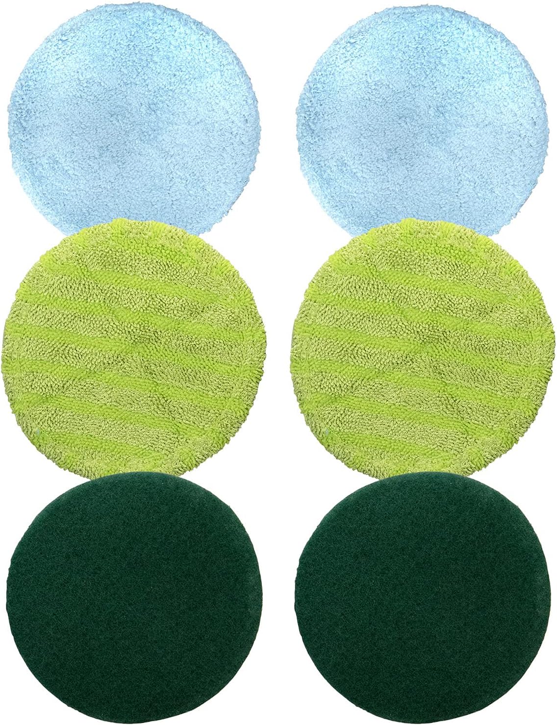 Original As Seen On TV Floor Police Mop with Motorized Dual Spinning Mopheads & 6 Unique Cleaning Pads by BulbHead, Lightweight, Rechargeable & Cordless, Great Hardwood Floor and Tile Cleaner Pack of 2