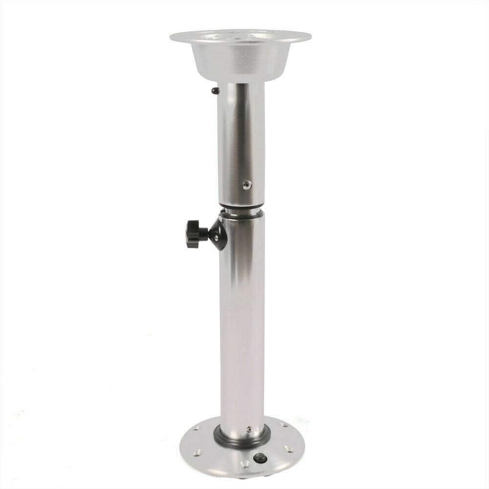 Adjustable Telescopic Pedestal Height Adjustable Bar Table Pedestal Kit with Mount Base Parts for Yacht Adjustable Pedestal Marine Caravan Motorhome Table Pedestal Stand Base