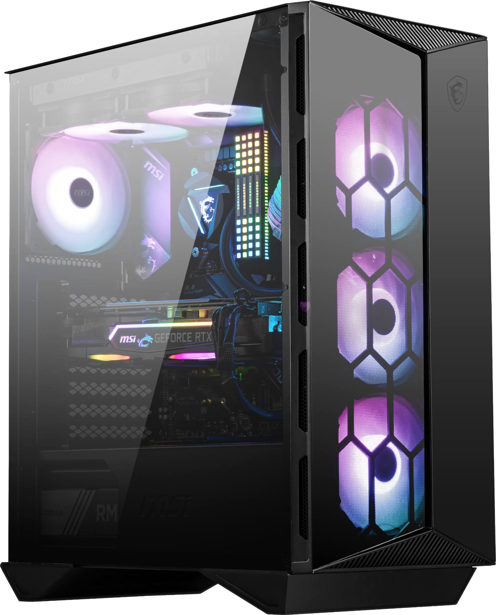 MSI MPG Gungnir 110R Mid-Tower ARGB Gaming Case - Black Tempered Glass