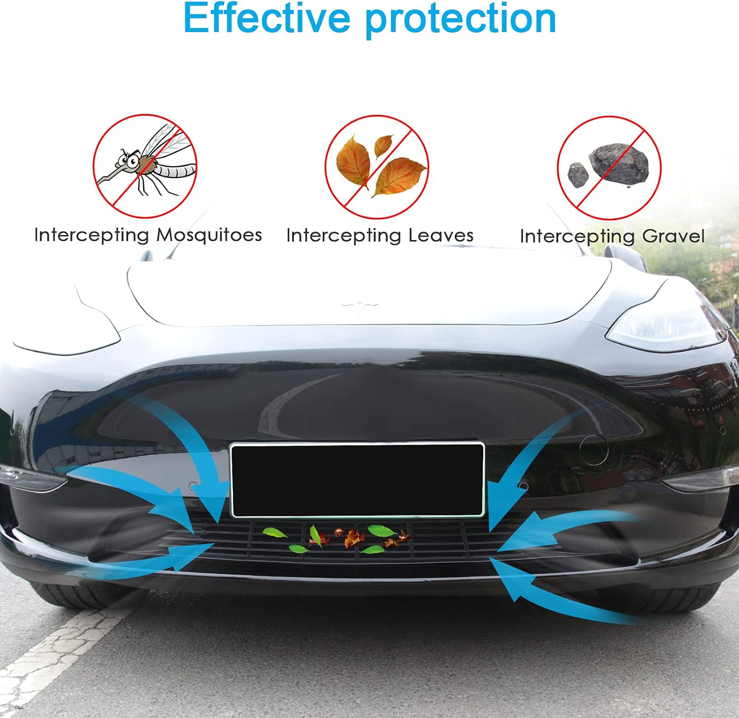 VIHIMAI Tesla Model Y Air Inlet Vent Grille Cover, Accessories for Tesla Model Y 2021 2020 Pack of 2