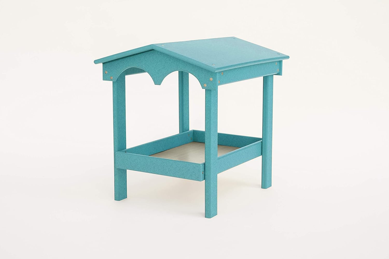 DutchCrafters Large Covered Ground Feeder for Birds and Wildlife, Made from Plastic Poly - Amish Made in America (Cedar & Black)