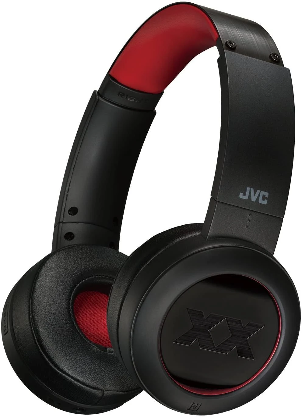 JVC HA-XP50BT-RE XX Bluetooth Wireless Headphones with Ultimate Bass Sound - Black/Red