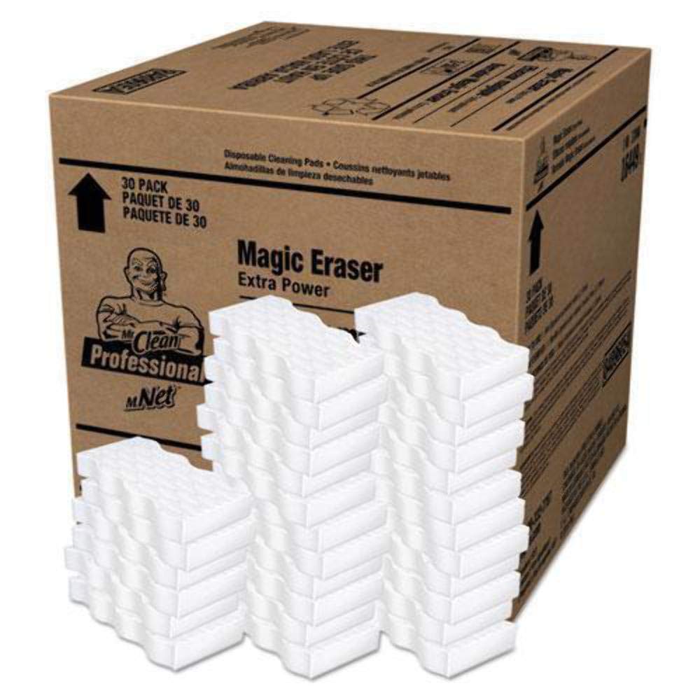 P&G PROFESSIONAL Magic Erasers by P&G Professional, Bulk Multi Surface Scrubber Cleans Tough Dirt and Grime with No Chemicals, Ideal for Hotels, Restaurants and Businesses (Case of 30) Pack of 2