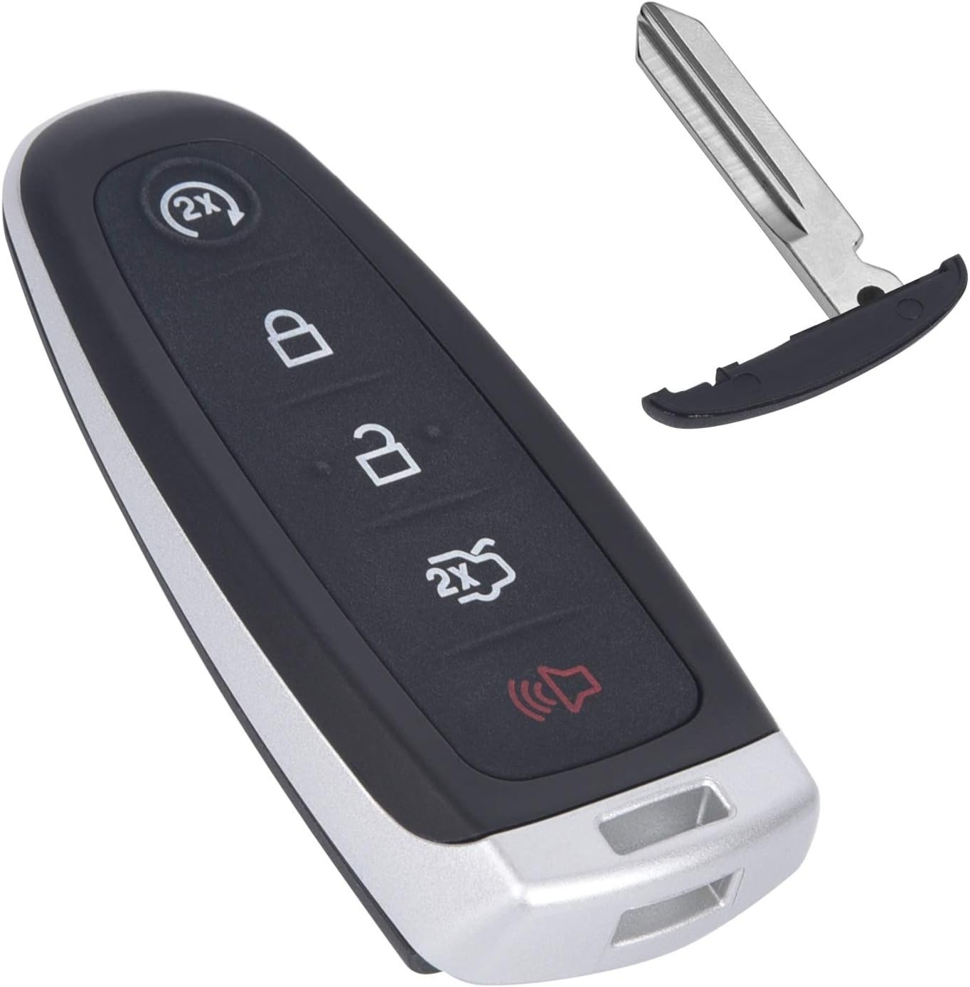 PERSUPER Car Key Fit for Ford Edge 2011-2015, Explorer 2011-2016, Taurus 2013-2016, 17-19 Escape, 15-17 Expedition (M3N5WY8609) Remote Replacement Push to Start Pack of 2