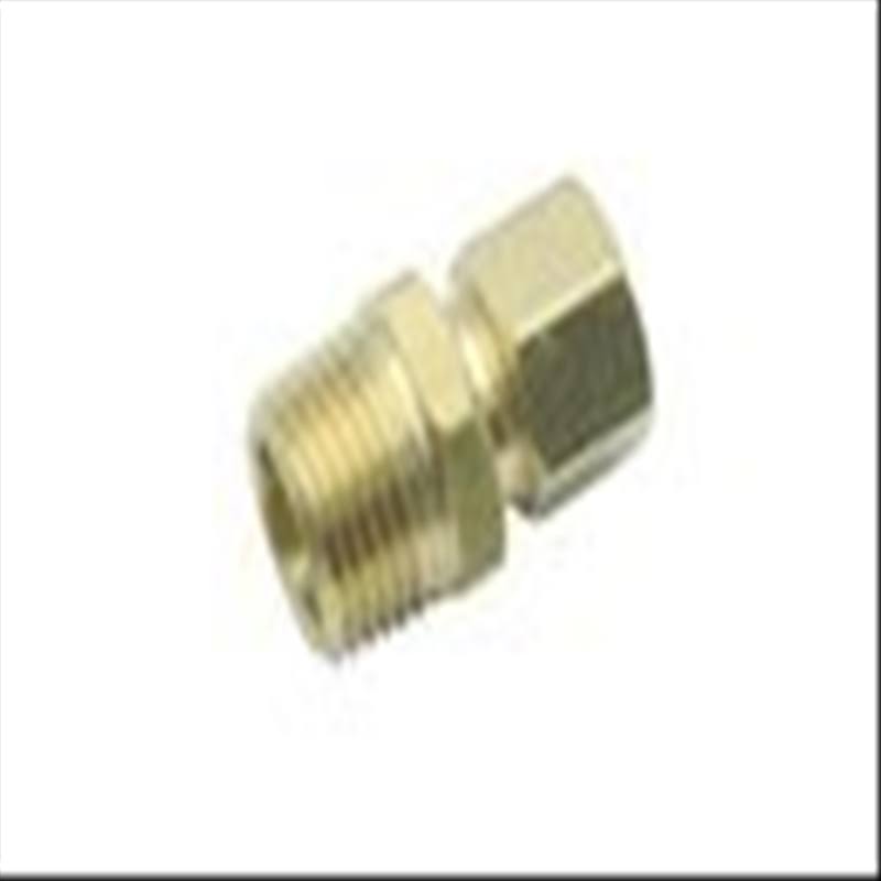 LTWFITTING Brass 1/2x22 OD x 1/2x22 Male NPT Compression Connector Fitting(Pack of 20 )