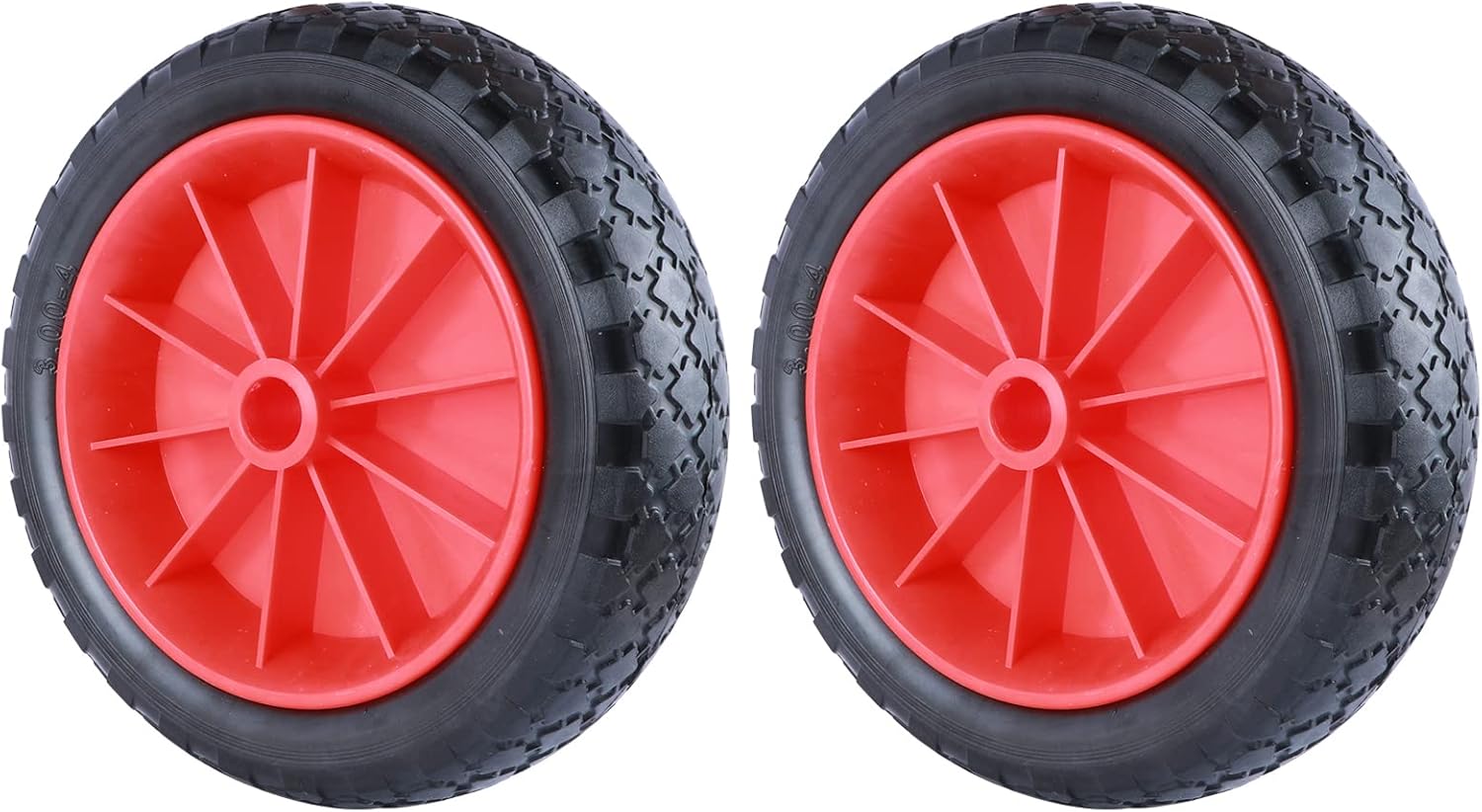 XinKunmarine Pair Heavy Duty Solid Tires Puncture-Proof Tire Wheel for Kayak Canoe Trolley Cart Replacement Tire Pack of 2