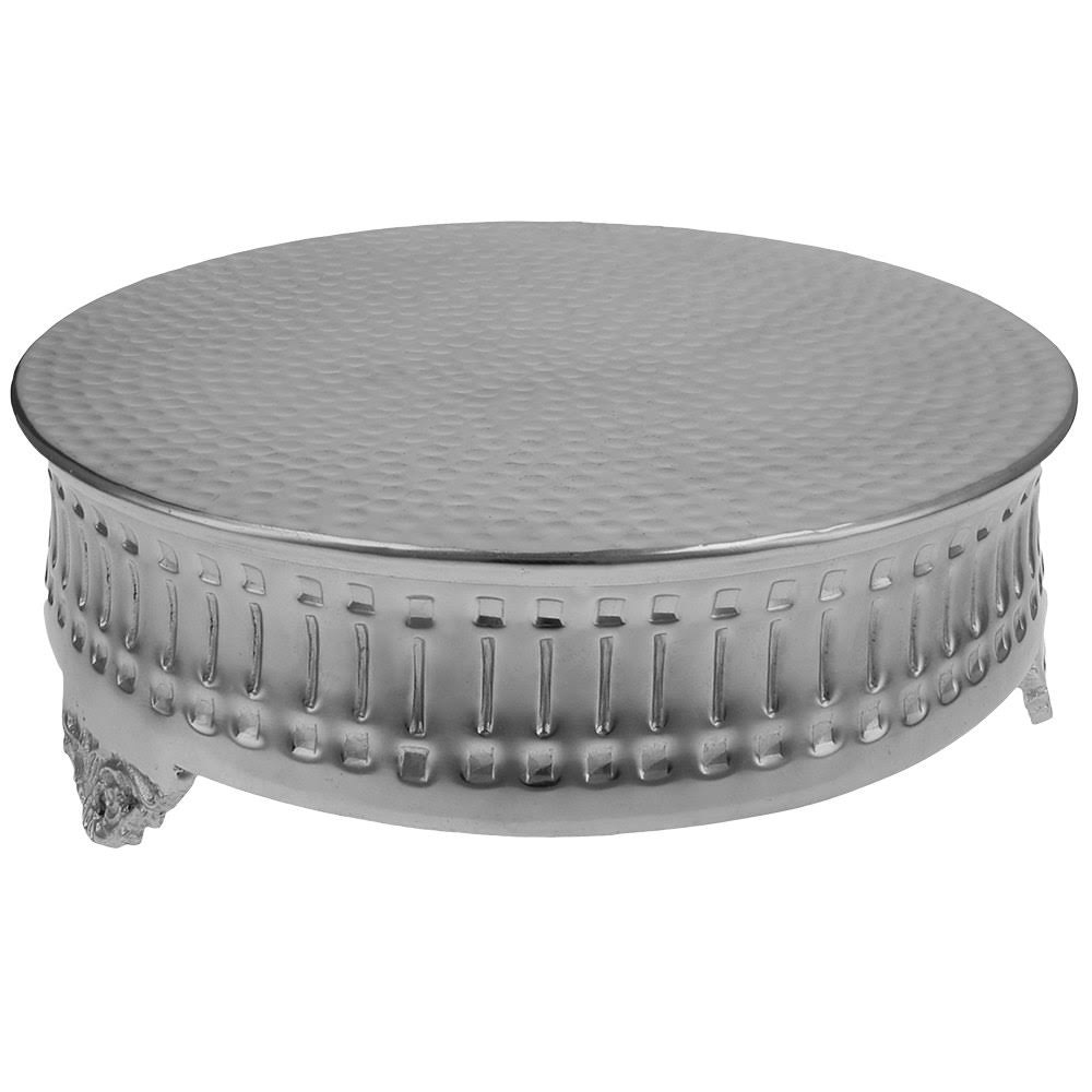 Tabletop Classics by Walco Ac9123 18x22 Contemporary Round Nickel-Plated Cake Stand