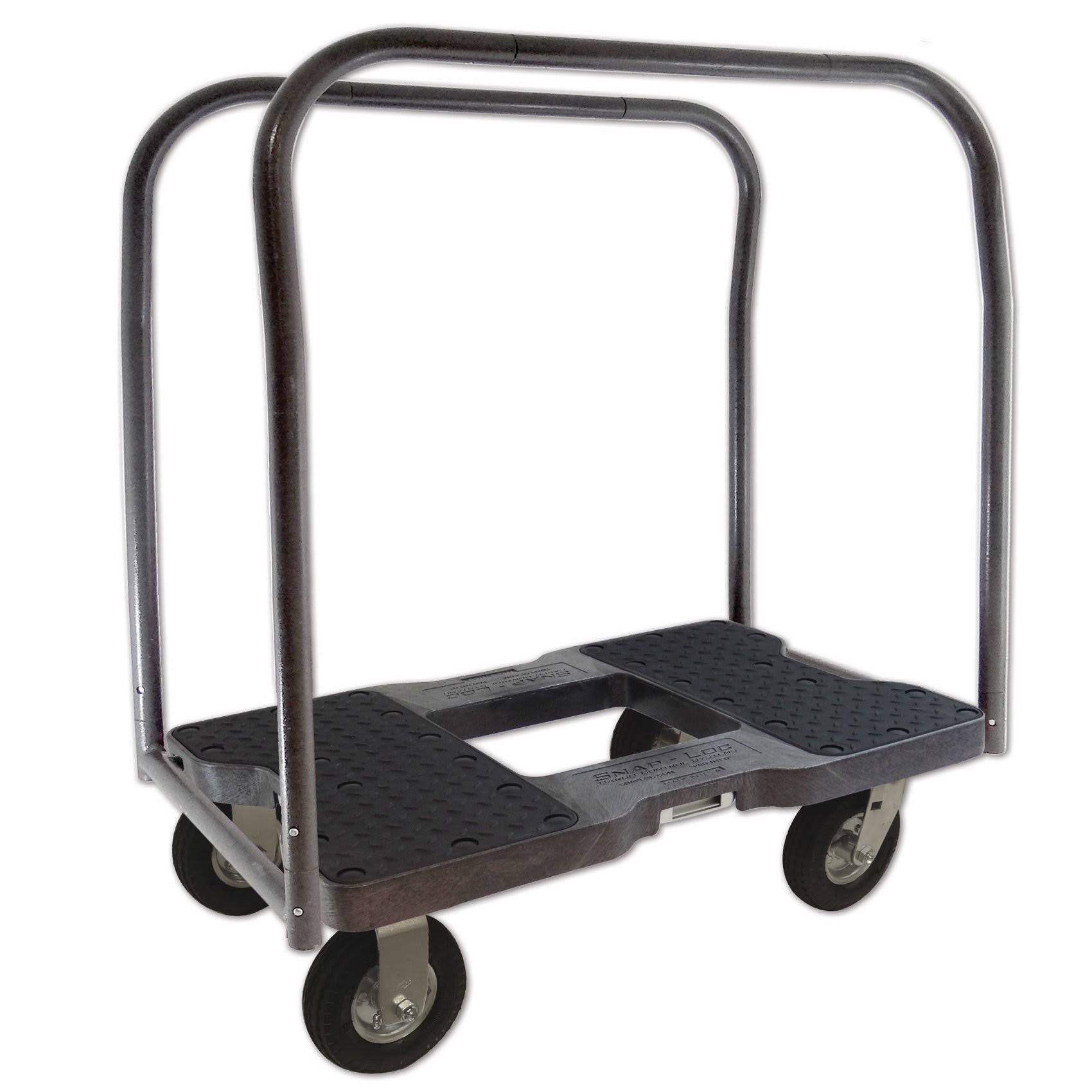 Snap-Loc Air-Ride Panel Cart Dolly with 6 in. Casters Black