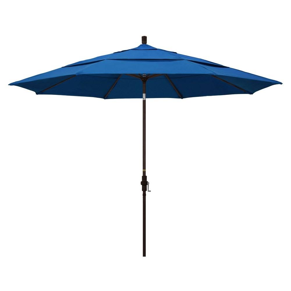 California Umbrella-194061161524-11& Aluminum Market Umbrella with Double Wind Vent SA57 - Yellow 117: BronzePacifica