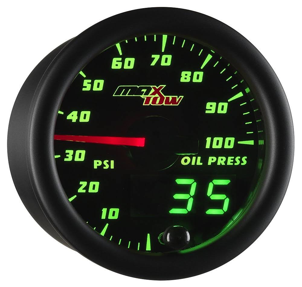 Black u0026 Green MaxTow Oil Pressure Gauge
